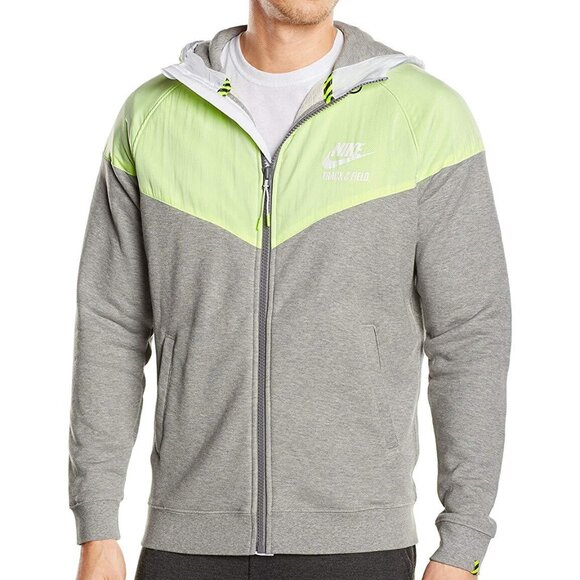 Nike Mens Track And Field Woven Full Zip Hooded Jacket - Picture 1 of 2